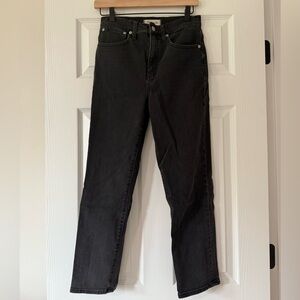 Madewell Classic Straight Black Jeans